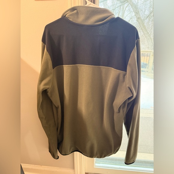 The North Face Men's TKA Glacier Snap-Neck Pullover Green - Picture 4 of 7